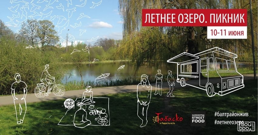 Летнее озеро. Пикник