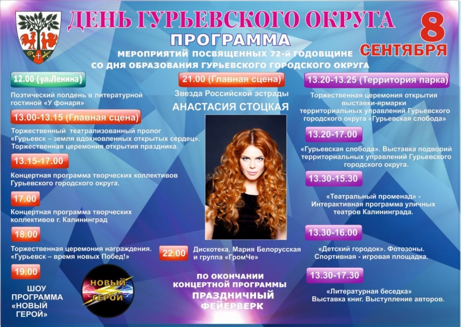 8 сентября День Гурьевского округа: в Гурьевске