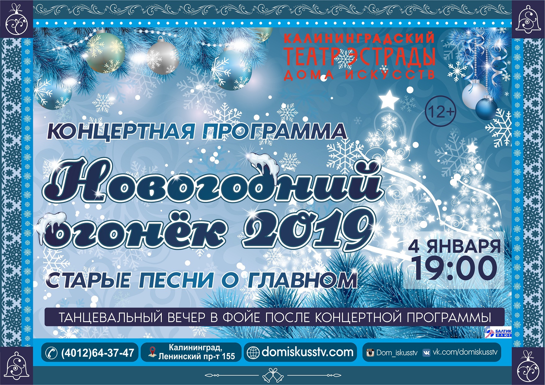 Концертная программа: Новогодний огонек 2019