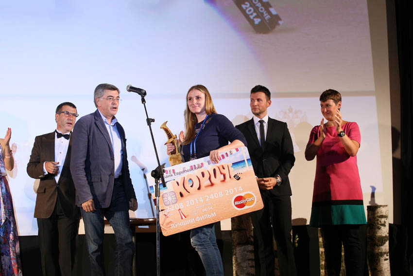 Гала Сухонова, режиссер фильма «Проверка» - лучшего фильма фестиваля «Короче» в 2014 году. 