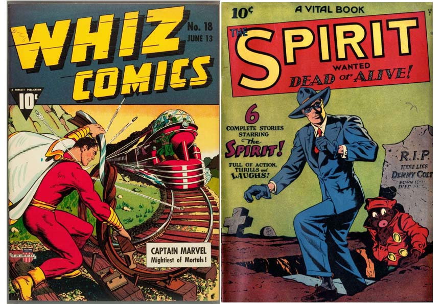 Whiz comics и The Spirit 