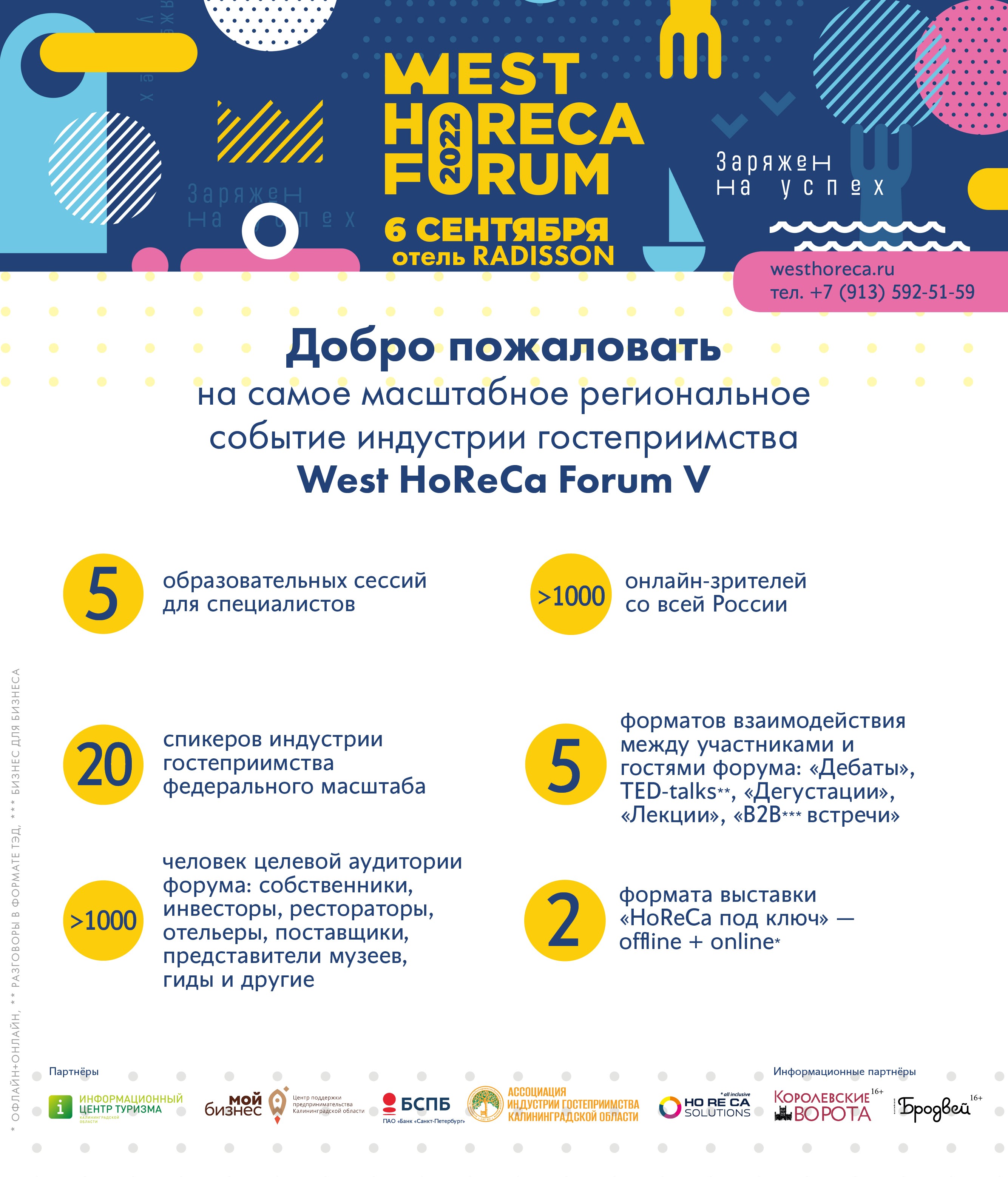 Как пройдёт юбилейный West HoReCa Forum в Калининграде 