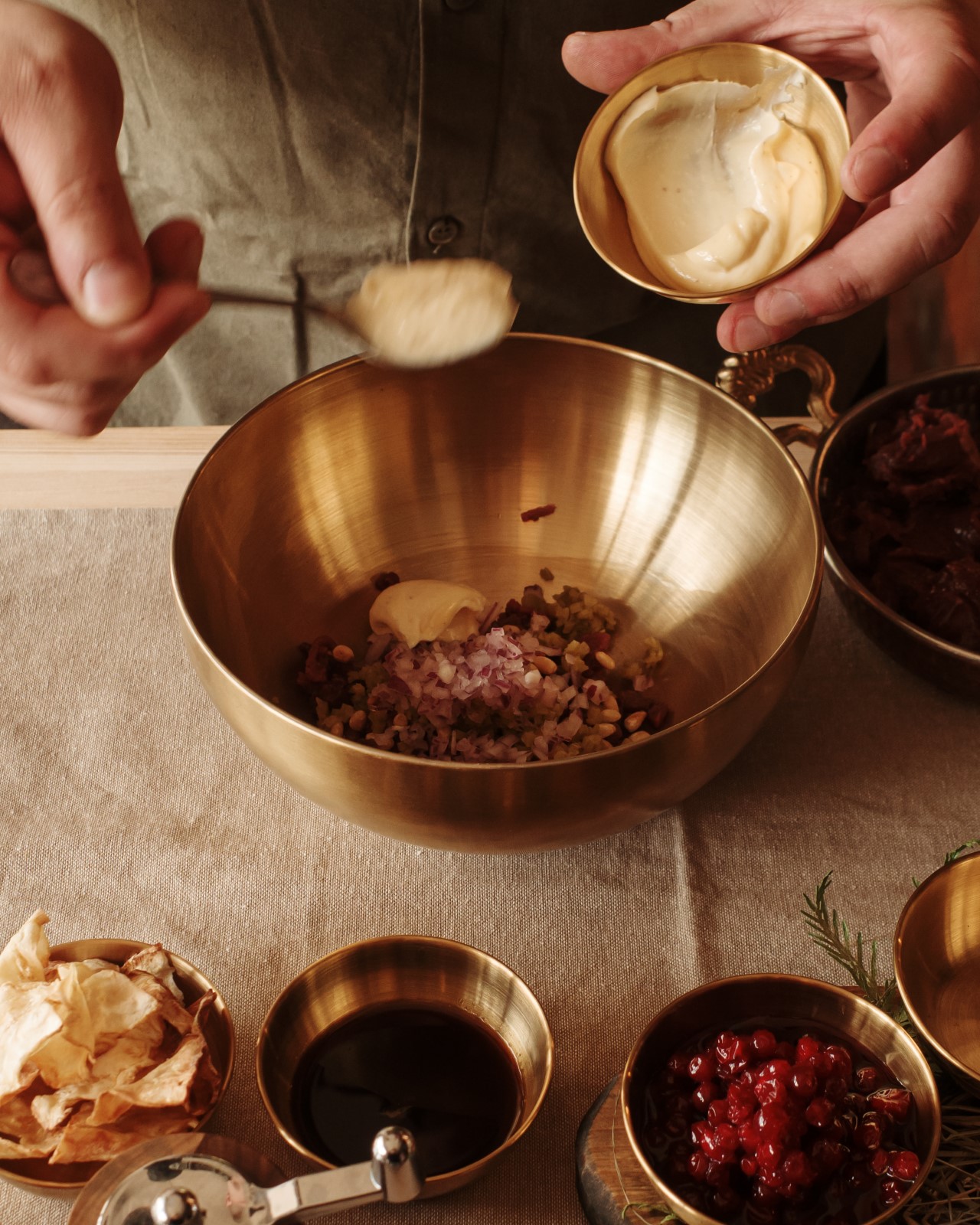 Тартар из местной оленины Фото №3