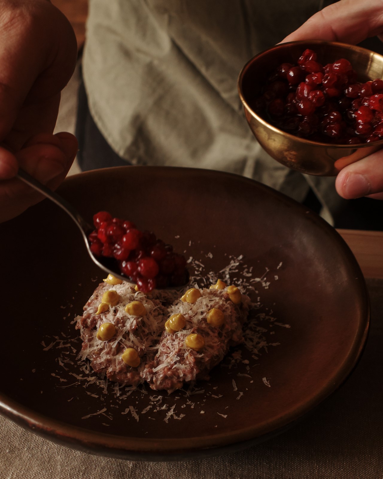 Тартар из местной оленины Фото №4