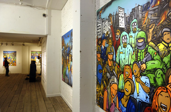 Работа Миши Most в рамках выставки “East Street / West Street", Lollipop Gallery, Лондон, 2015Фото: 2