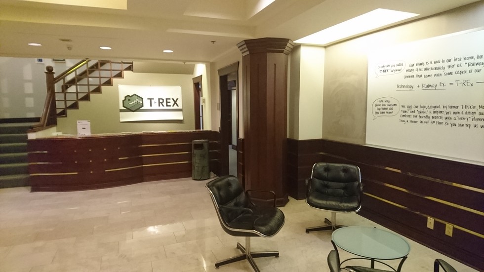 Так выглядит рецепция T.Rex - одного из крупнейших стартап-инкубаторов Миссури.Фото: 2