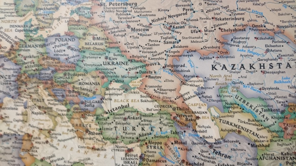 На американских картах Крым закрашен непонятным цветом.Фото: 1