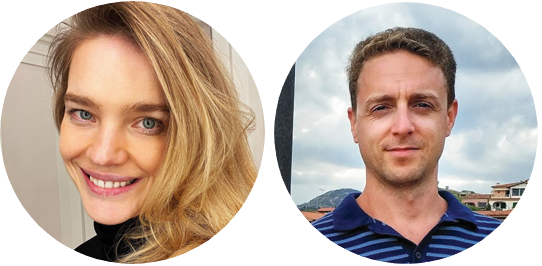 Наталья Водянова и Иван Андрусов