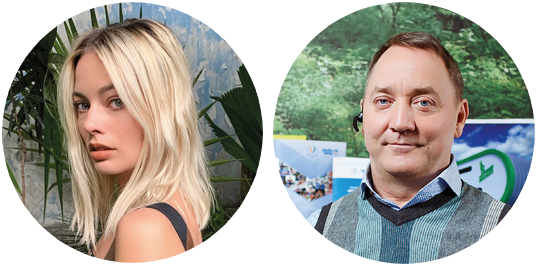 Марго Робби и Роман Аранин