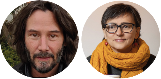 Киану Ривз и Анна Алимпиева