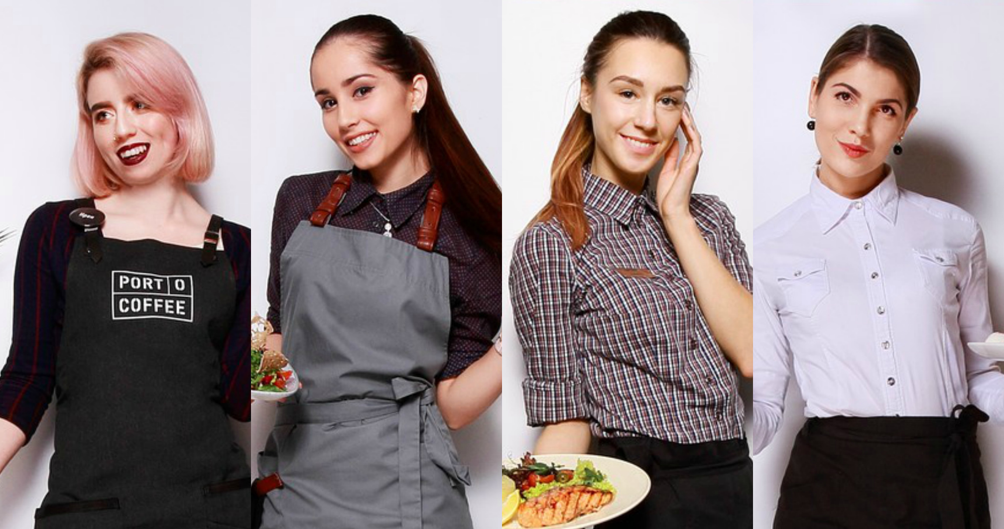 4 красавицы-официантки в фотопроекте «Королевских ворот»