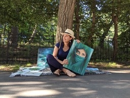 Пленэры, портреты и мерч: Калининградская художница Анна Крат — о выходе из зоны комфорта